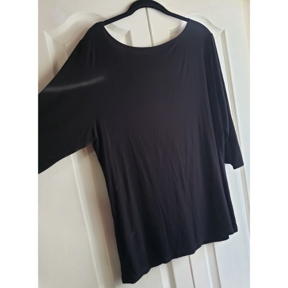 Three-quarter Length V neck Blouse - Picture 2 of 6